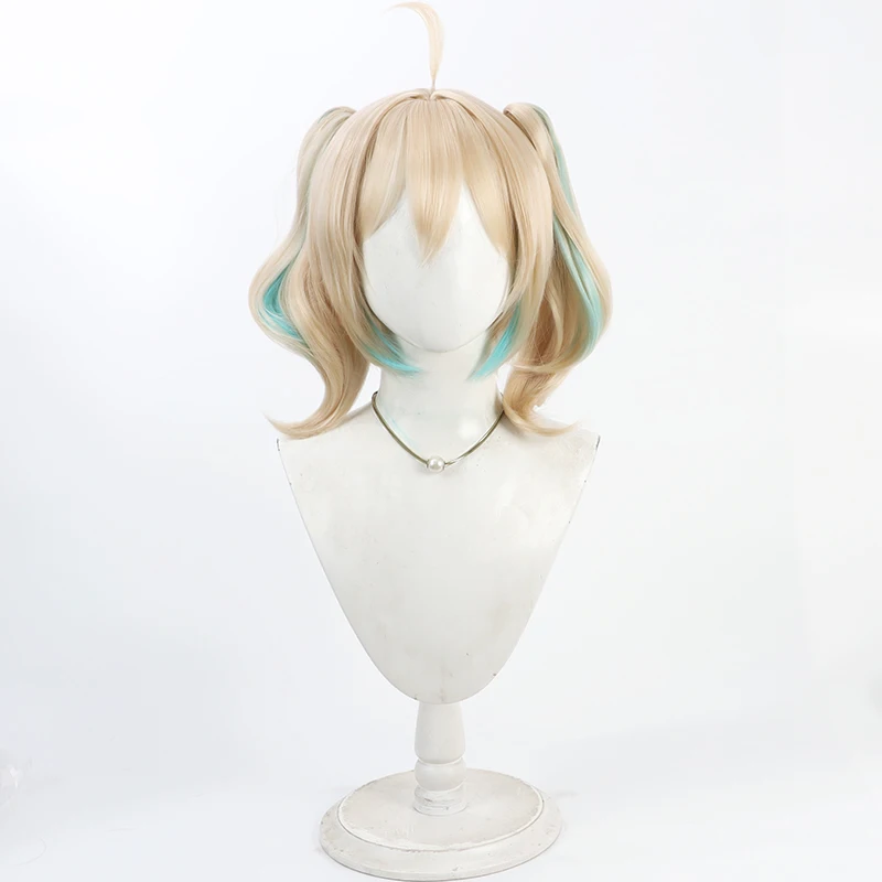 Anime Game Vtuber Nijisanji YouTuber Enna Alouette Cosplay Wig Halloween Party Prop Synthetic Hair Heat Resistant Fiber+Wig Cap