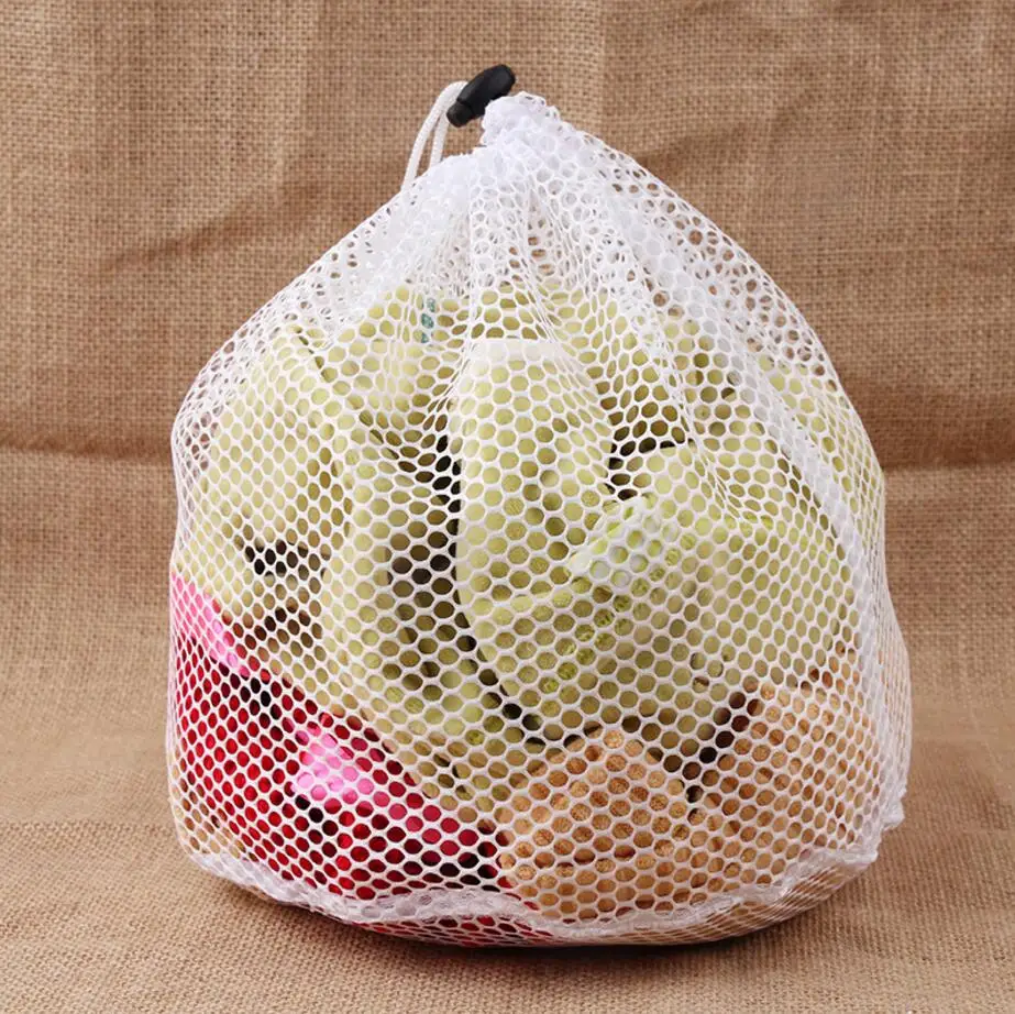 Household Drawstring Beam Laundry Bag Clothing Care Dirty Clothes Bag Polyester Mesh Washing Machine Special Clothing Wash Bag