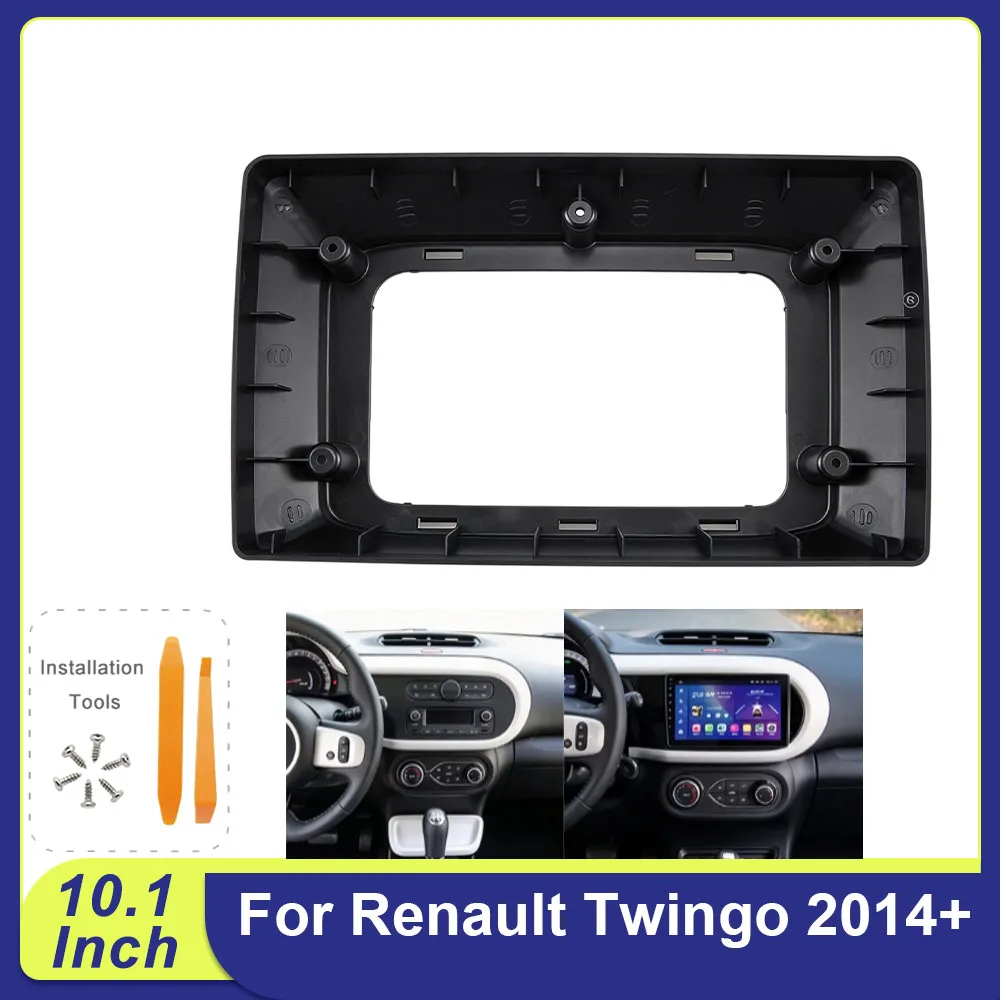 For Renault Twingo 2014+ 10 Inch Android Car Stereo Fascia Panel, Dashboard Installation Frame Adapter Kit