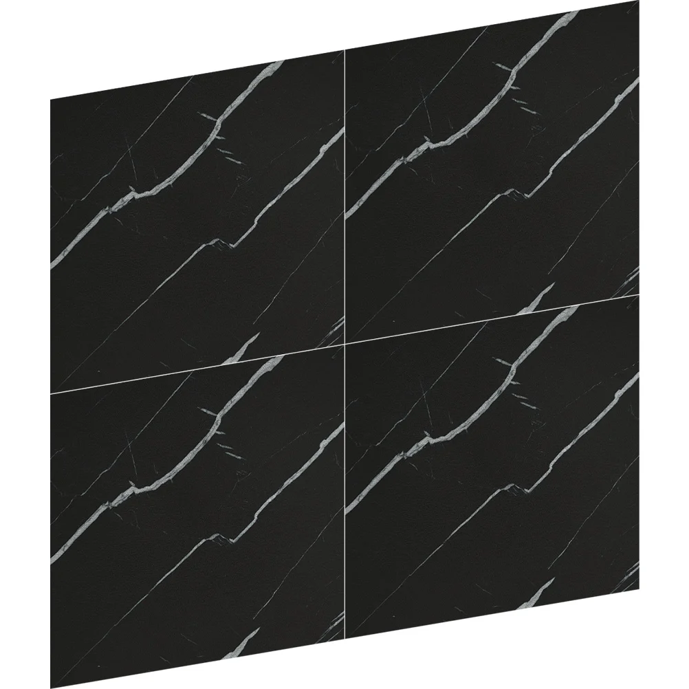 4 Pcs 30x30cm Black Marble Peel Stick Floor Tile Adhesive Stickers Self Adhesive Tiles Bathroom Kitchen Decorative Removable