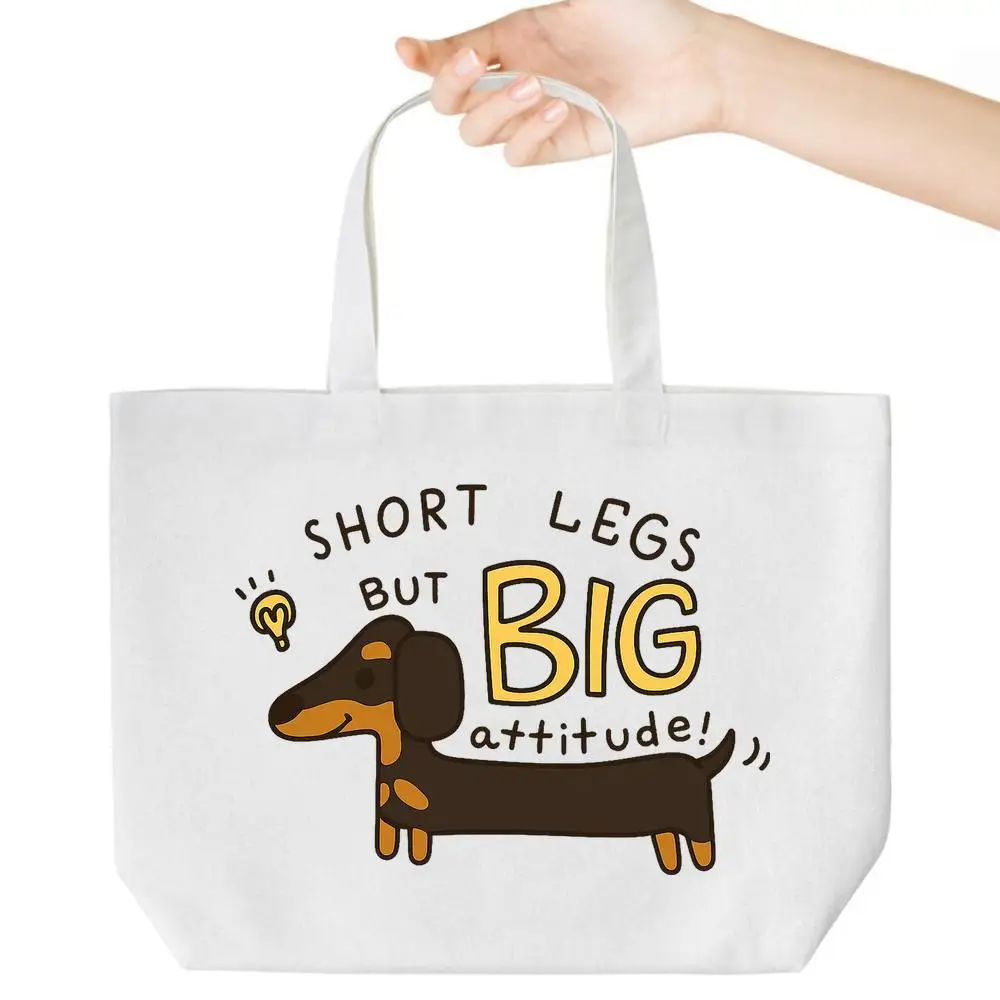 

Такса Мультяшная сумка. Милый дизайн любителя домашних животных на помолвку, продуктову, школе и работу.