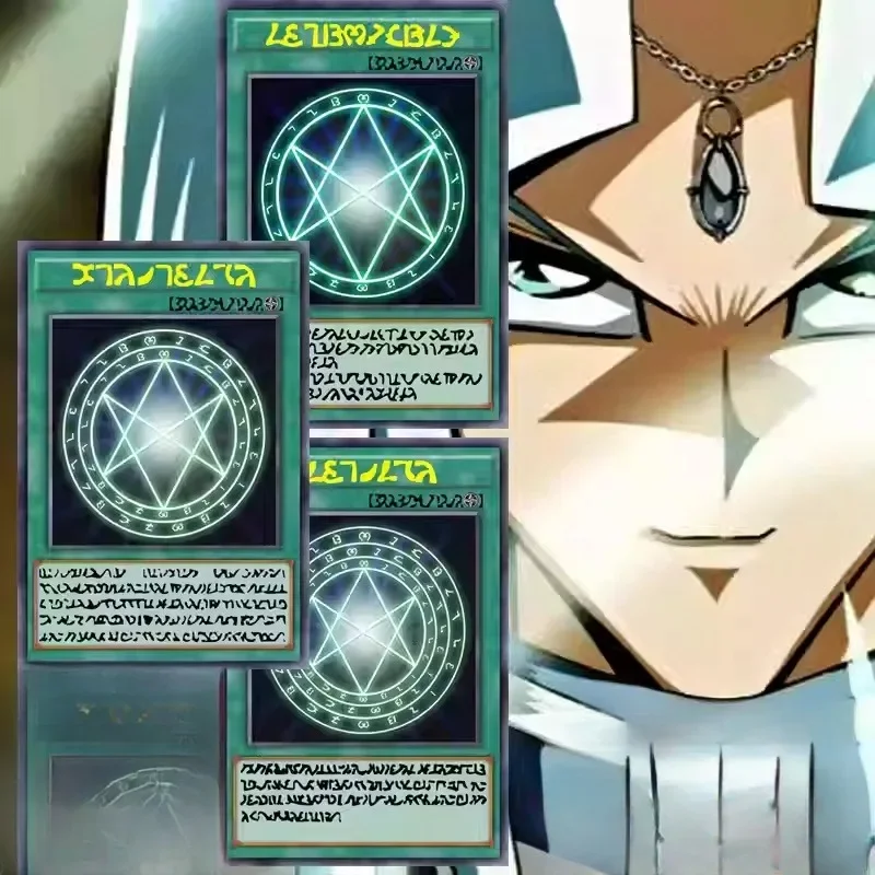 3 pz/set YuGiOh Angel Text il sigillo di Orichalcos Self Made rifrazione Flash Card Anime Classics Game Collection carte giocattolo regalo