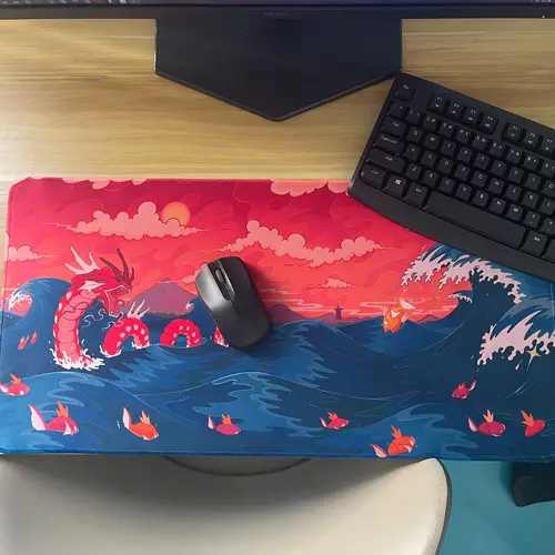 Imagen 2 del producto Nueva alfombrilla de ratón más grande XXL velocidad Mini Pc teclado de ordenador Pokemon Gyarados alfombrilla de escritorio accesorios de juegos alfombrilla de ratón para el hogar para LOL
