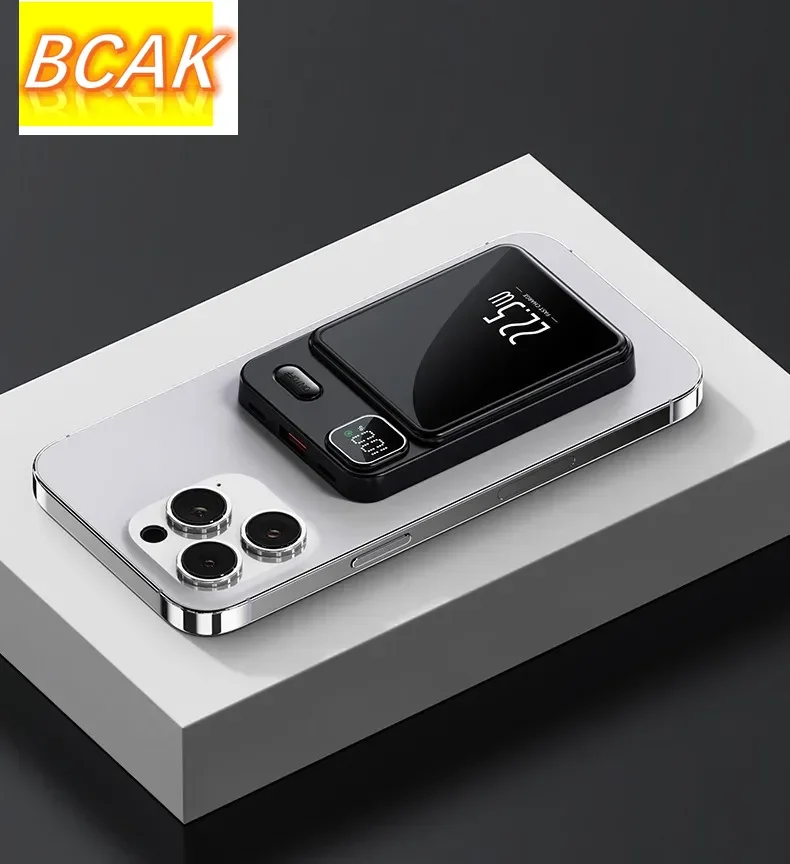 BCAK Brand store 20000mah 10000mah 22.5W Super Fast Magnetization Power Bank MagSafe Wireless Charging Phone Mobile Power Gift