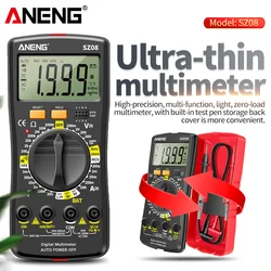 ANENG SZ08 Professional Digital Multimeter Ultra-thin Storage Meter Auto Voltmeter AC DC 220V Resistance Handhold Testers