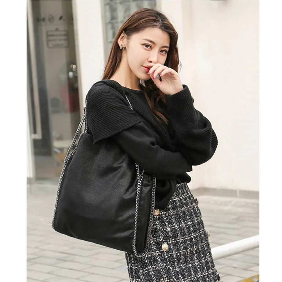 Branded Women\'s Bags Soft Leather One-Shoulder Messenger Cross Body Bags Thick Chain Quilted Purses And Handbag New Wholesale