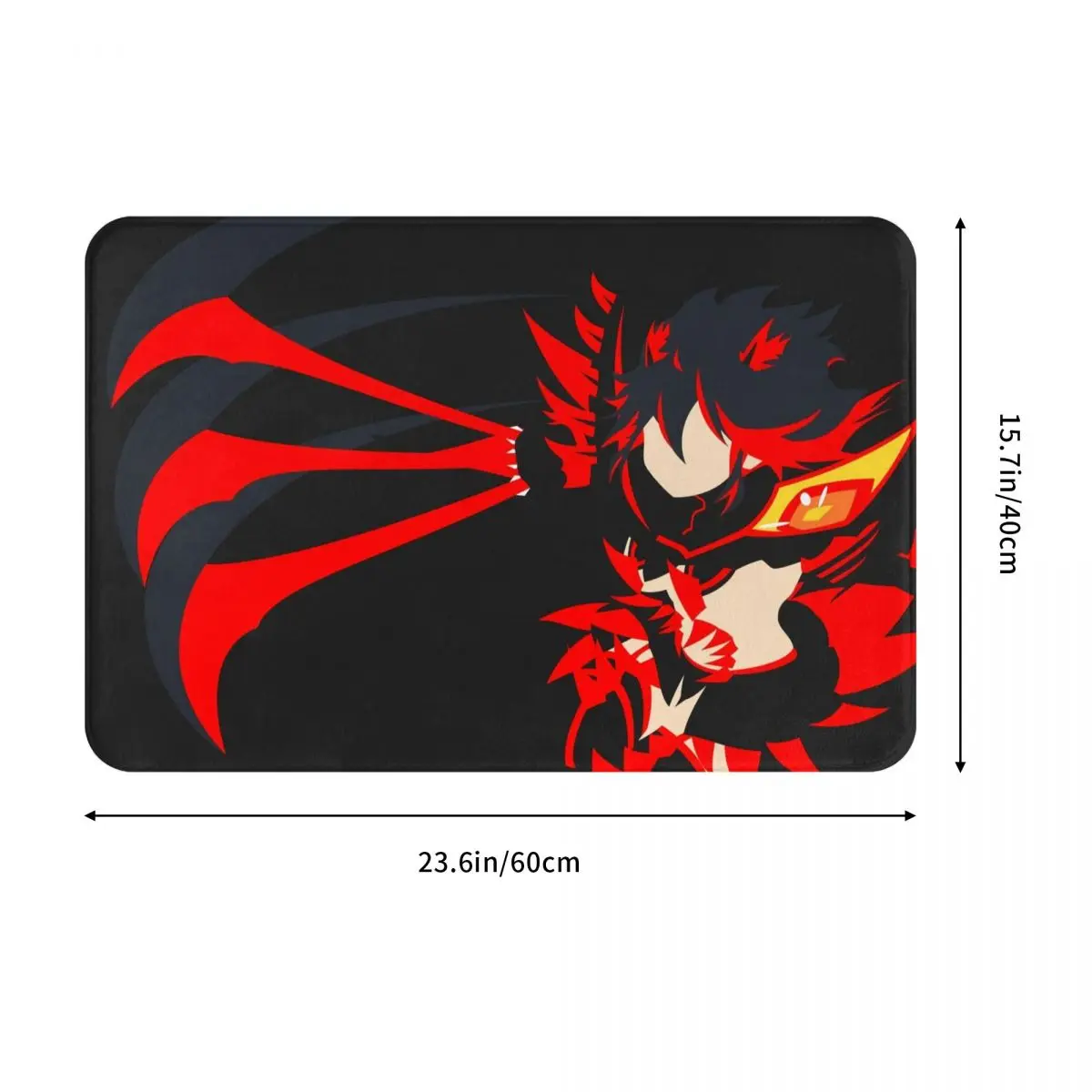 Kill la Kill Anime Bath Non-Slip Carpet Minimalist Ryuko Flannel Mat Welcome Doormat Floor Decor Rug