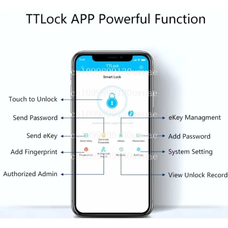Biometric Fingerprint Waterproof Access Control Products TTlock App Password Access Control System