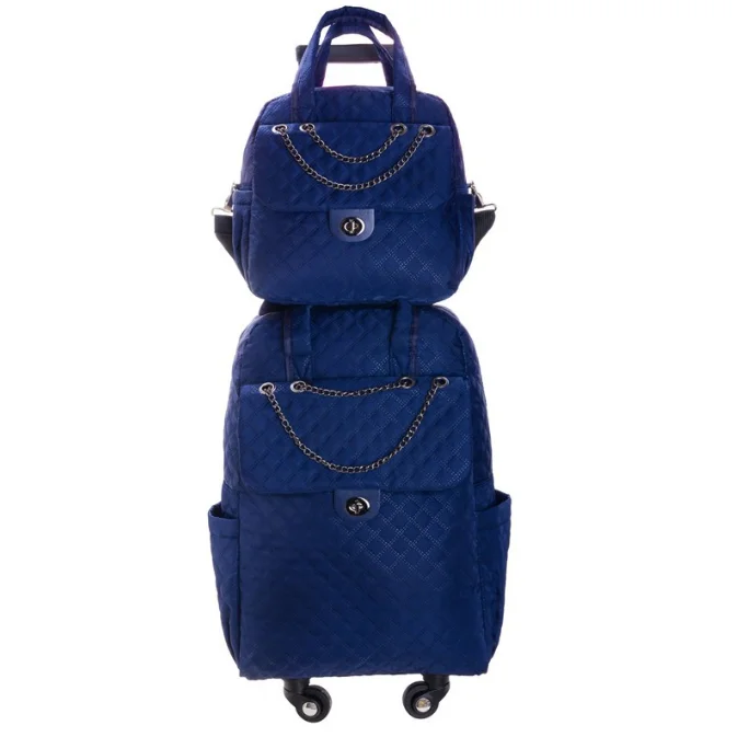 

Женская сумка на колесиках с сумочкой, рюкзак на плечах и колесиками, женские сумки для посадочной клади, ручная ручная кладь, сумка для багажа, чемодан