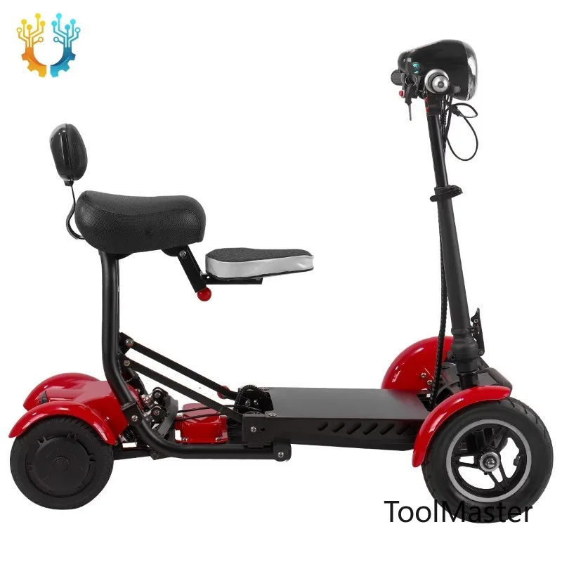 

【2026】Disabled Hot SELLING Product Handicapped Foldable Lightweight 4 Wheel Power Mobility Electric Scooter With Kids Seat