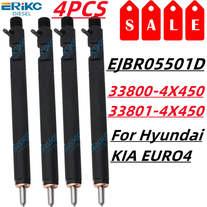 

4 шт. EJBR05501D новая форсунка дизельного топлива 5501D для Hyundai/KIA BONGO K2900 2.9L 33800-4X450 33801-4X450