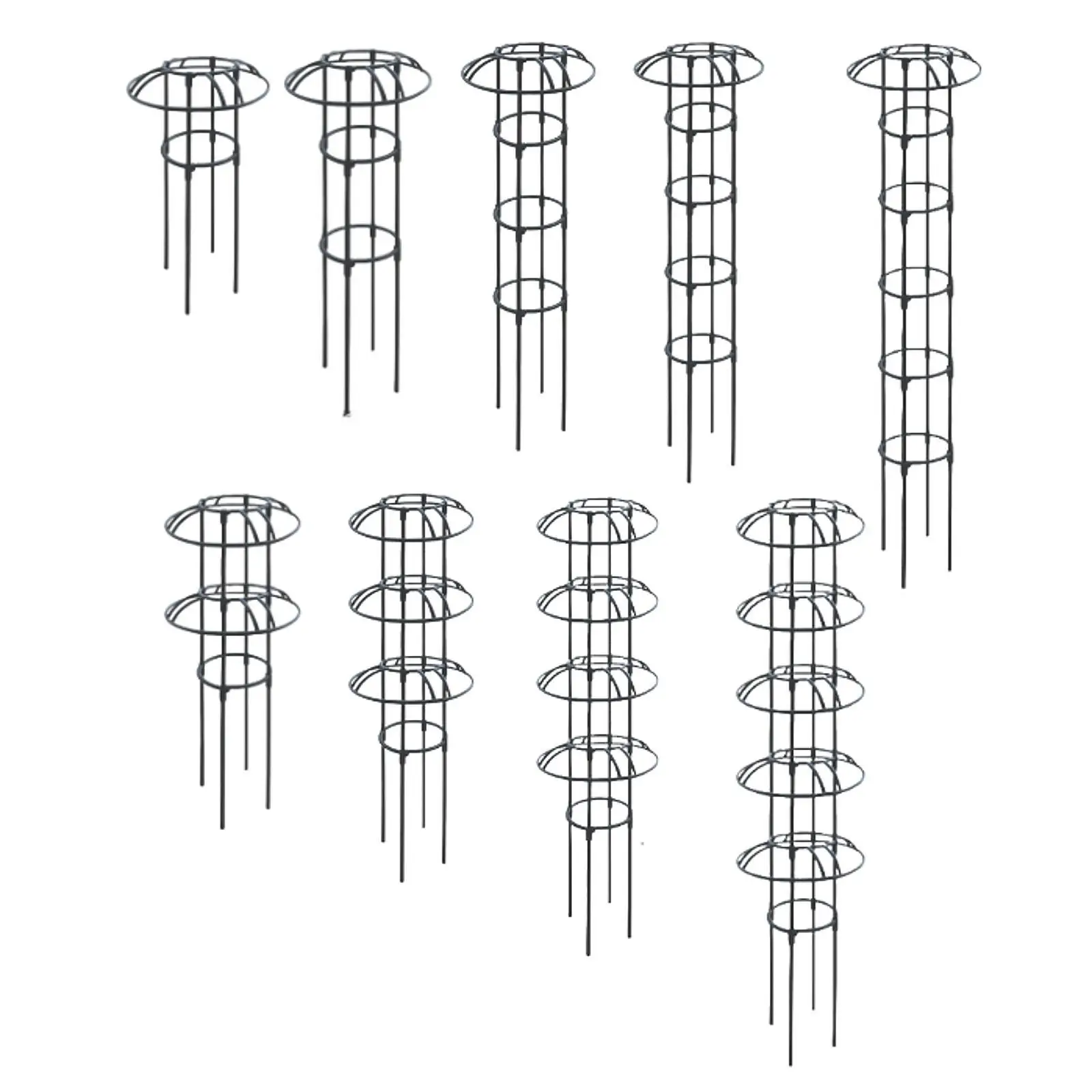 Garden Obelisk Trellis Rust Resistant Potted Plant Support Gardening Climbing Frame for Cucumbers Roses Tomatoes Vines Beans