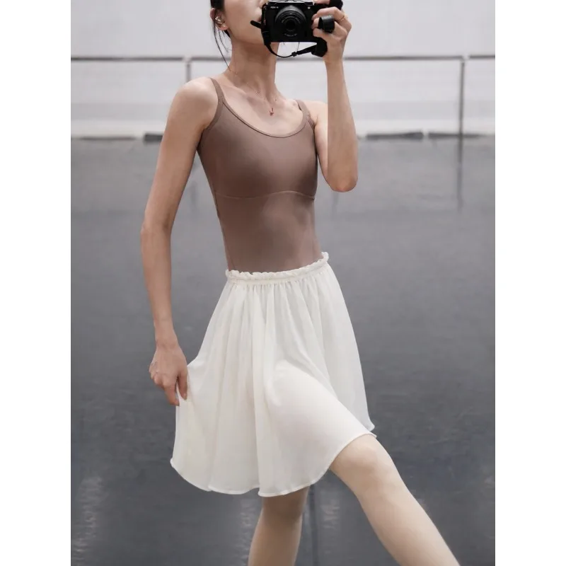 Customized Art Exam Dance Costume Gymnastics Leotard Women's Suspender Jumpsuit Basic Training Suit Ballet Practice Yoga Wear