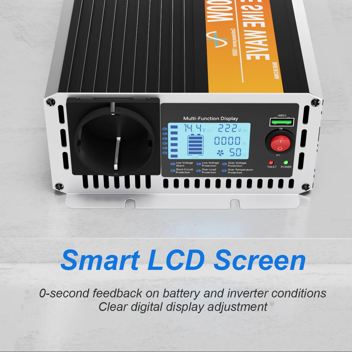 HOULI 인버터 12v 220v 한국형 차량용 인버터 정현파인버터60hz 한국형 3000w 4000w 5000w 6000w