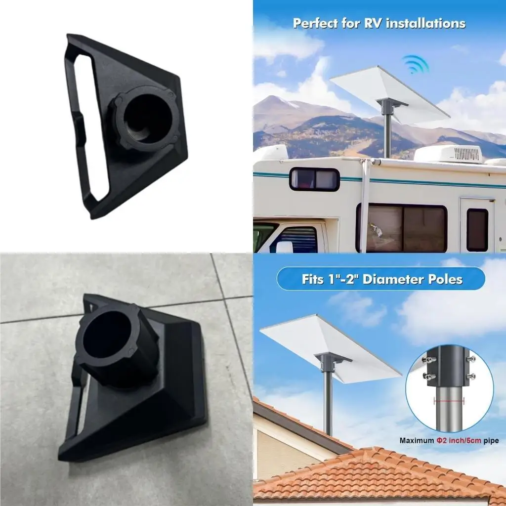 900F Aluminum Alloy Antennas Mounting Bracket 15kg Weight Capacity Quick Installation