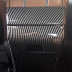 For Hyundai Santa Fe SantaFe 2023 2024 ABS Black Rear Seat Air Conditional Vent Cover Back An-kick Car Decoration Accessories