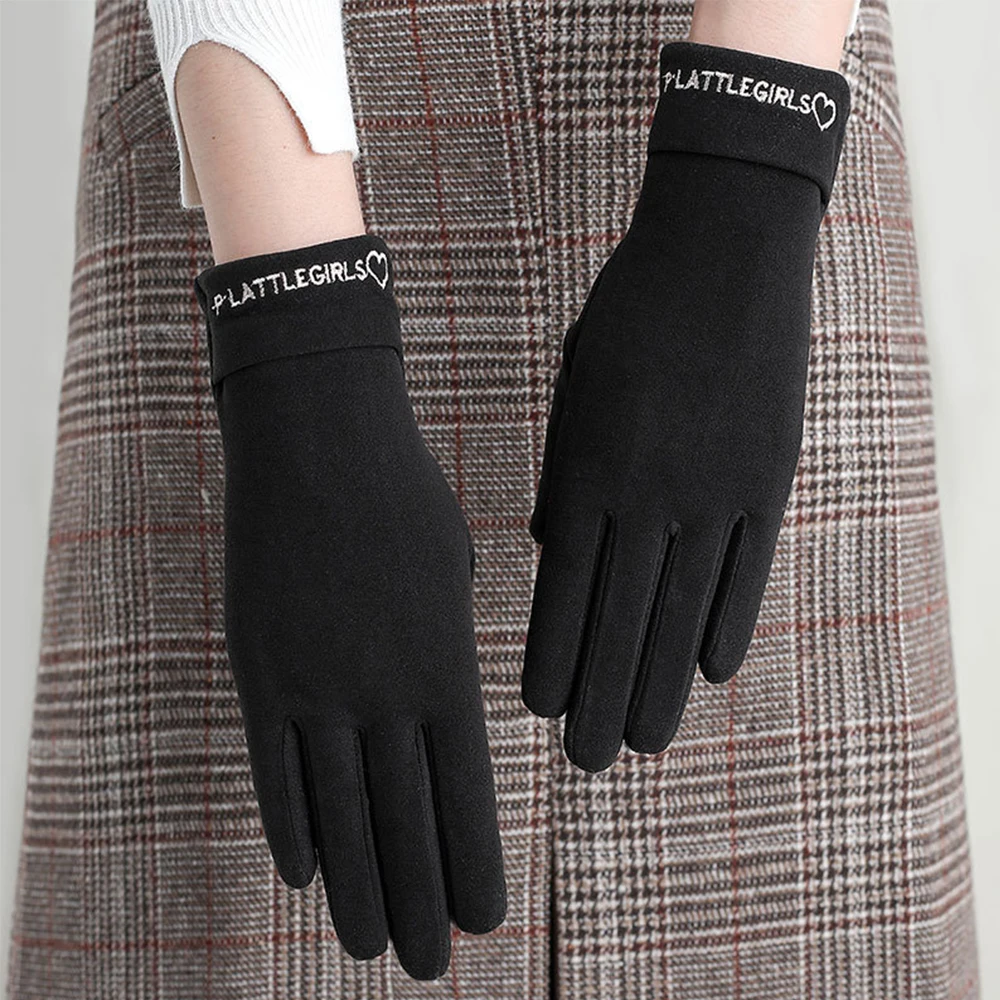 

Women Ladies Cold Protection Driving German Velvet Touchscreen Touch Screen Gloves Women Gloves Warmer Mittens Rinding Gloves