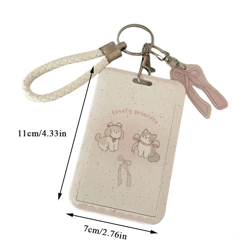 HOT Cute Bus Card Protective Cover Cartoon Cat Student Meal-card Campus Access Card ID Card Case Portable Kpop Photocard Holder