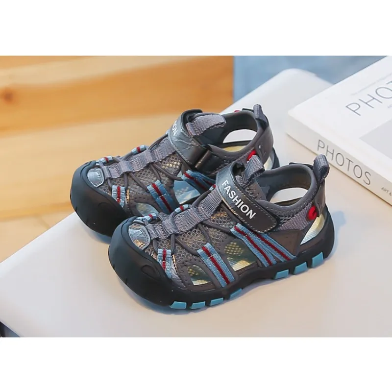 2026 Summer Children's Bag Head Sandals Korean Version Fashion Classmates Girls Sports Shoes Boys Shoes Outdoor Beach Shoes