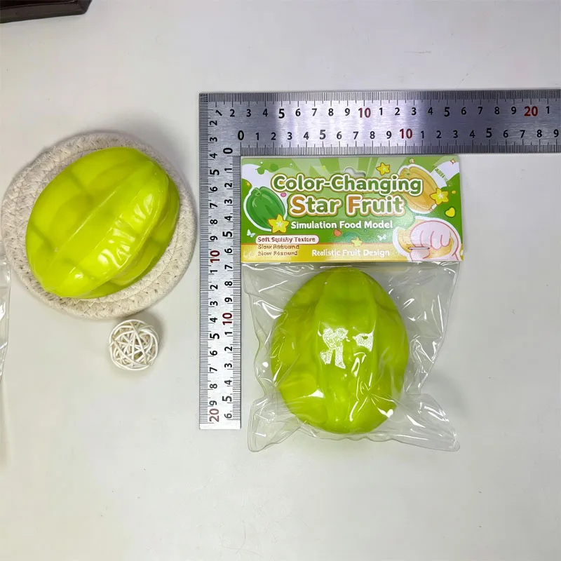 Virales, temperaturveränderndes Sternfrucht-Squishy-Modell, langsam zurückfederndes, flüssiges Creme-Textur-Stressabbau-Quetschmodell – Detail 6