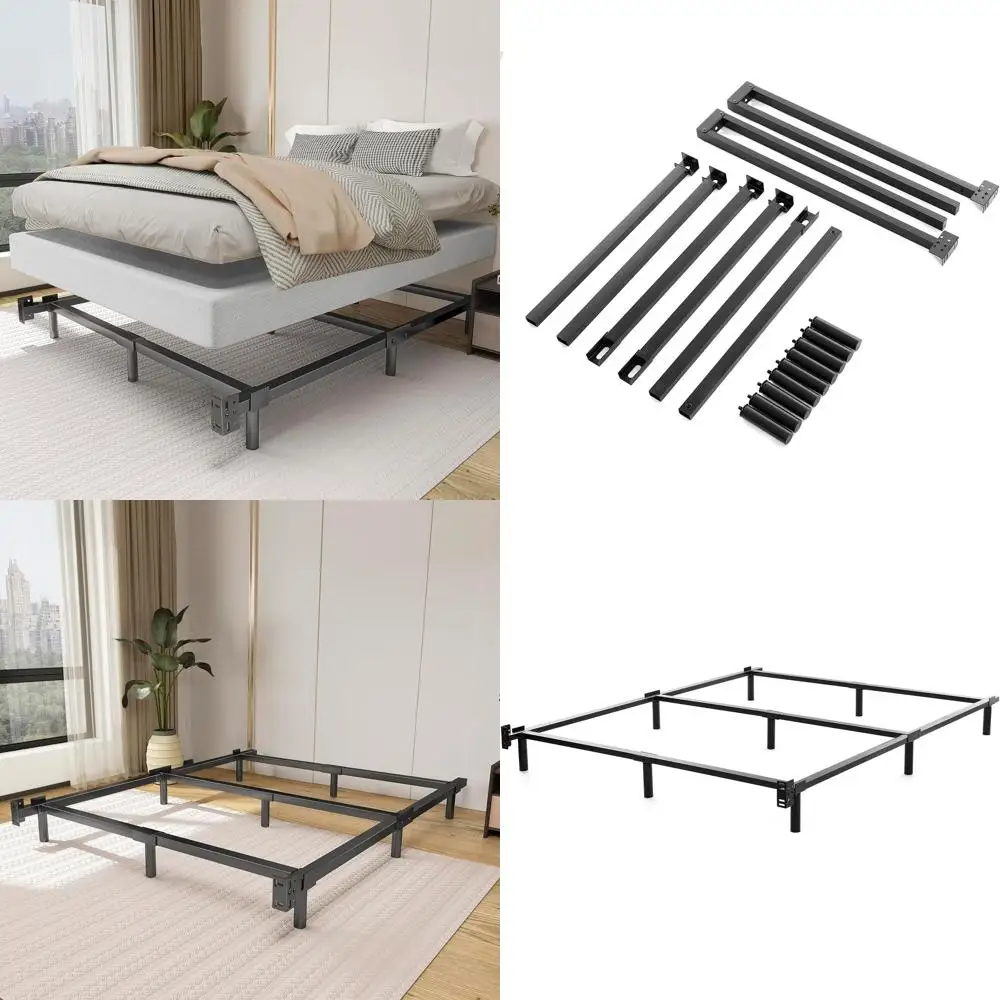 

Heavy-Duty Megatron Metal Bed Frame with 7-Inch Legs, Supports up to 3000 lbs, Black