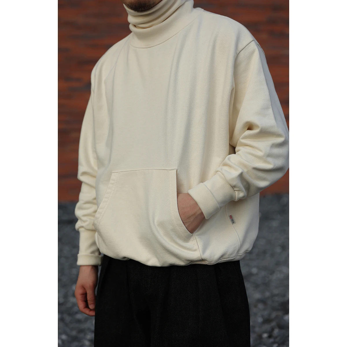 

Second Order Turtle Neck Sweatshirt Vintage-Inspired Men Oversize Sweat Pullover