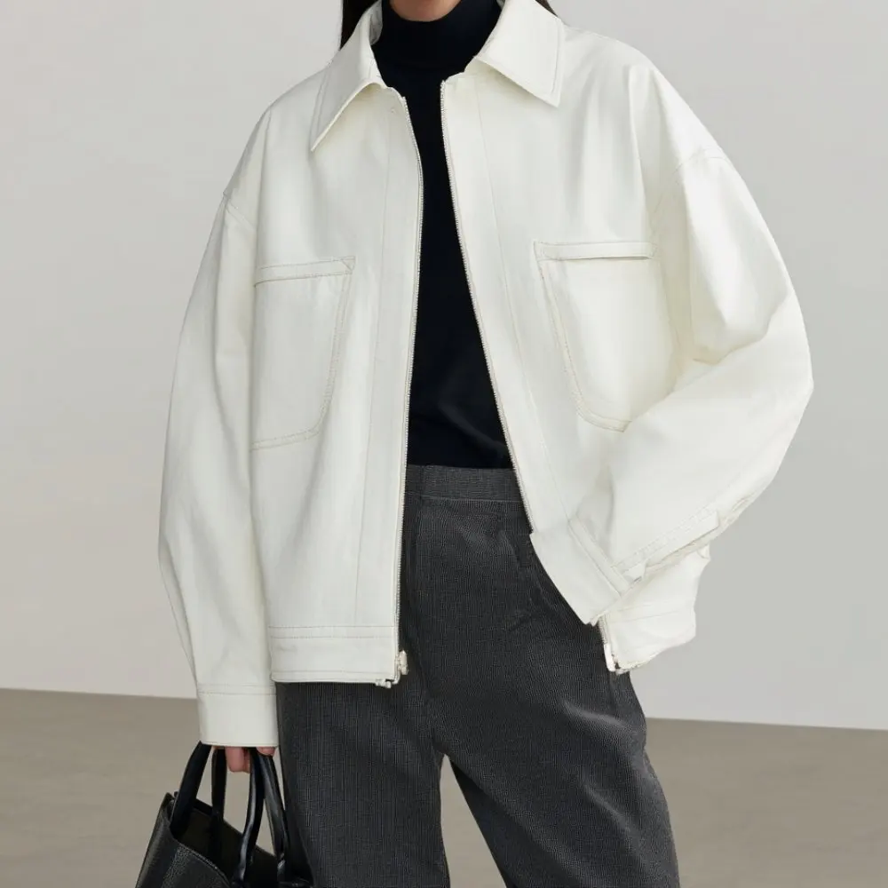 

Повседневная куртка с воротником рубашки, осенне-зимняя женская модная удобная верхняя одежда, стиль без украшения