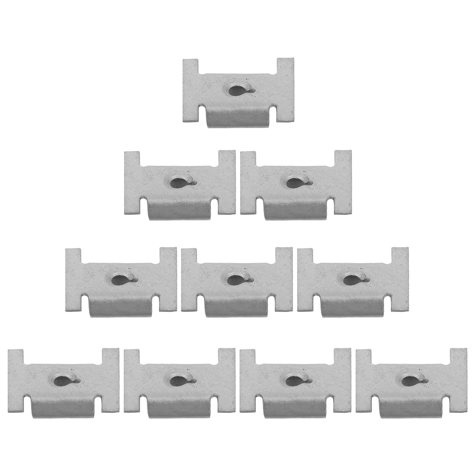 

10pcs Bumper Fixed Base Clips Sturdy Steel Car Body Fasteners Screw Hardware Universal Automotive Panel Clips Retainer