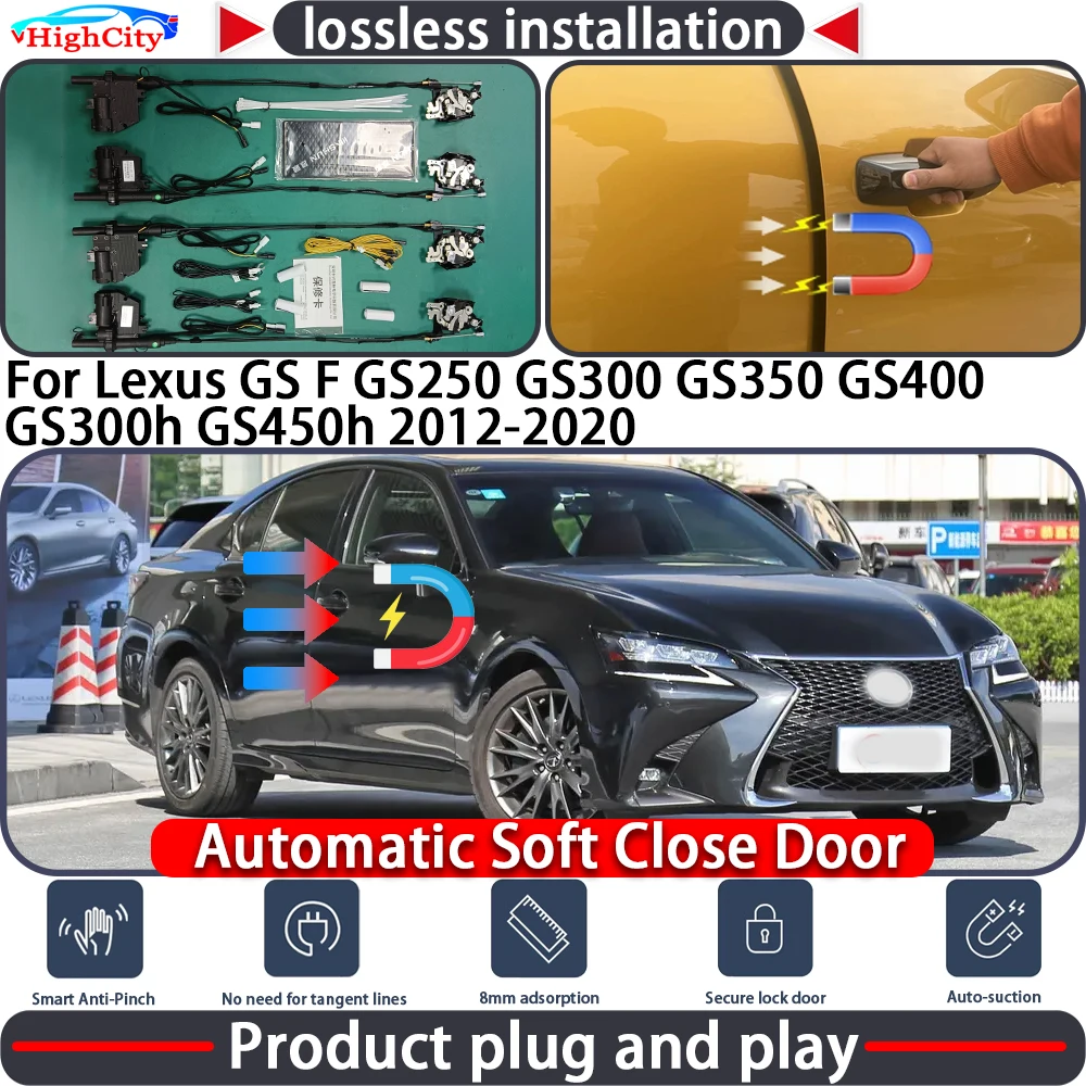 

Closing Door Lock Actuator for Lexus GS F GS250 GS300 GS350 GS400 GS300h GS450h 2012-2020 Soft Close Power Latch System Auto