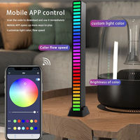 RGB Voice Control Synchronous Rhythm Light Internet Popular Colorful Music Ambient Light Car Desktop Induction Creative Led Pick