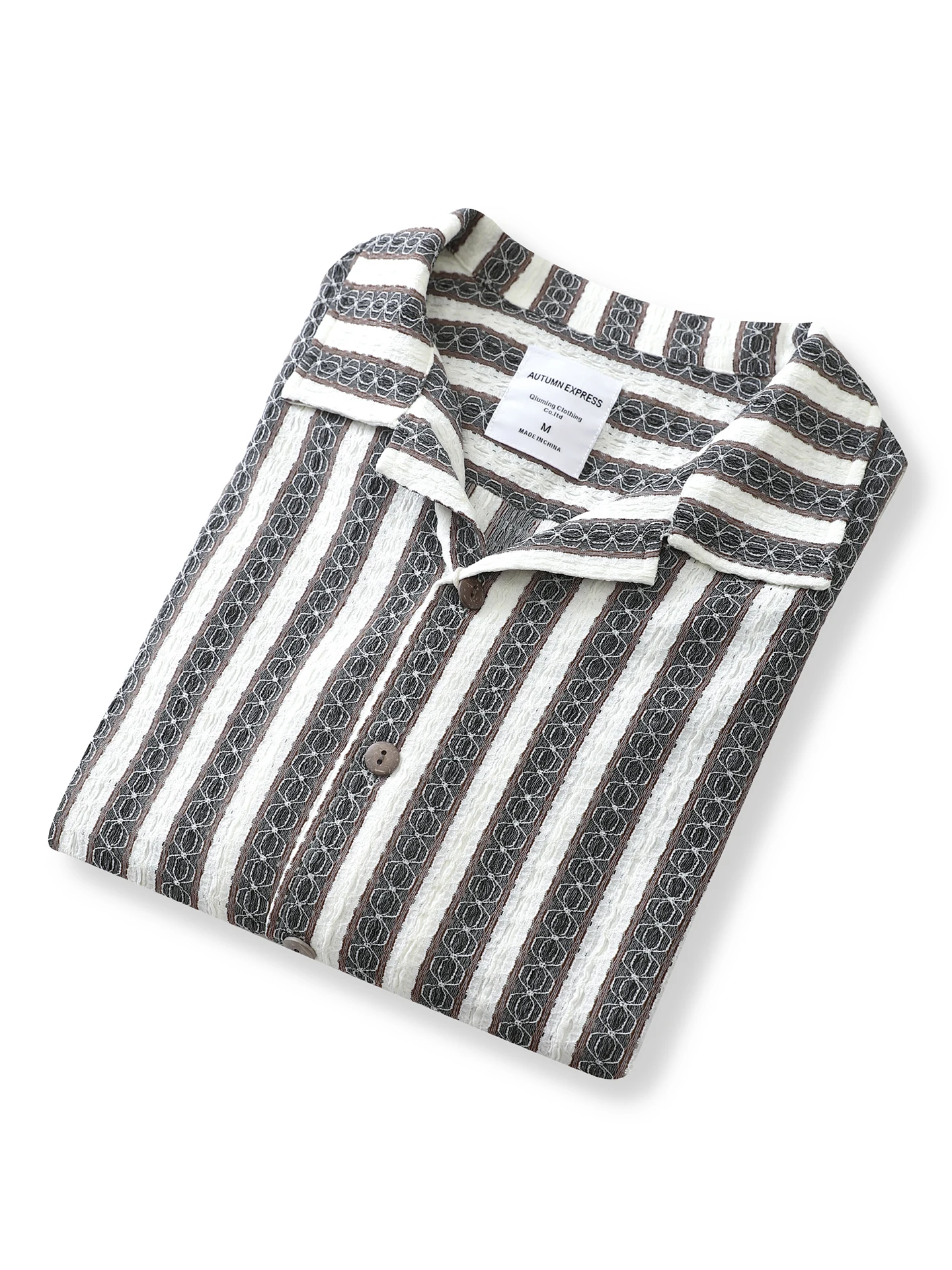 

Loose Casual Short Sleeve Shirt Men's Cuban Collar Vintage Trend Top Breathable Summer Fashion Polyester Spandex Blend