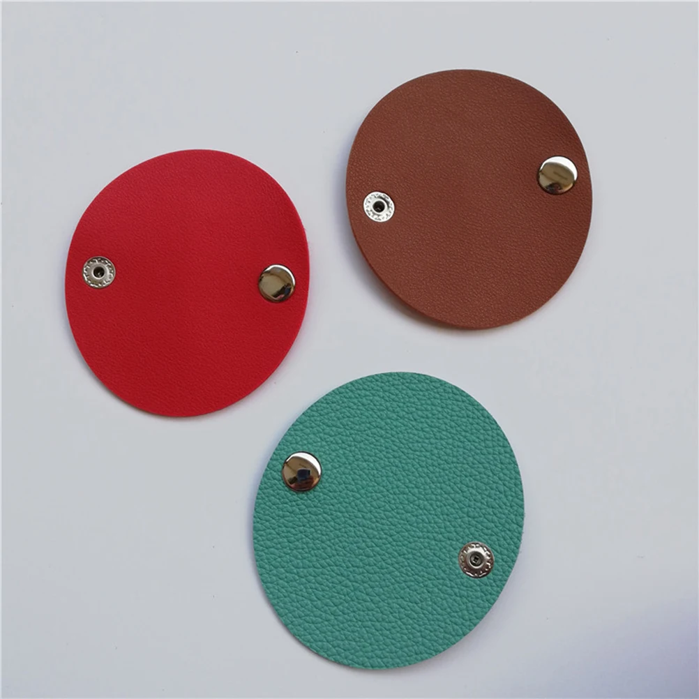 

2 Pcs Cable Storage ganizer PU Cord Keeper Earphone Fixer Holder Khaki Portable Wire Tangle Travel Use