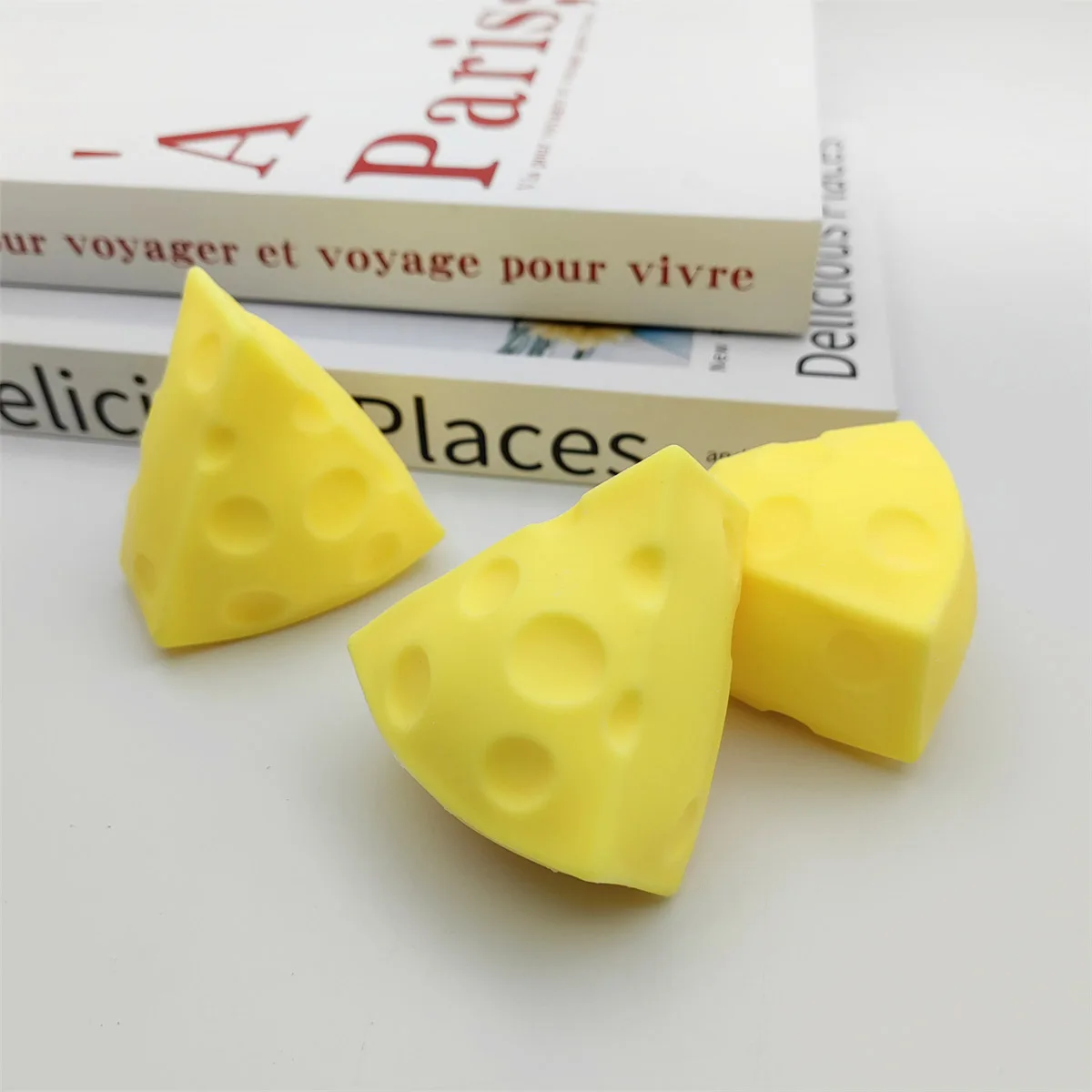 Käse-Quetschspielzeug, Simulierter Käse, Weiches Niedliches Entspannungs-Käse-Spielzeug zum Knitzen, Klebriger Langsam Zurückfedernder Käse für Erwachsene – Detail 6