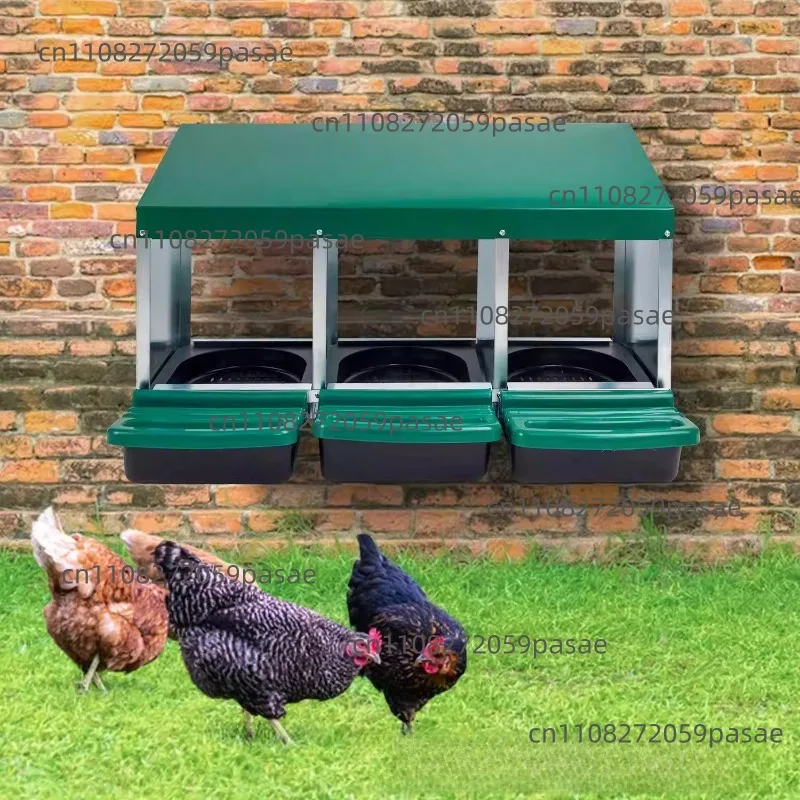 Chicken Egg-Laying Galvanized Nesting Box Can be hung or laid flat 34-cavity design Easy assembly