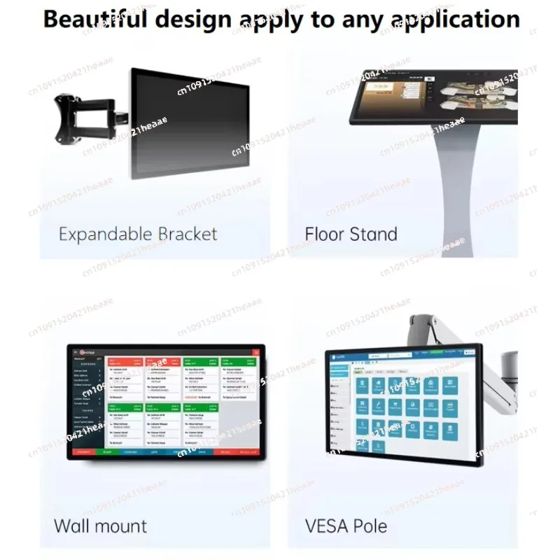 

Suitable for 14 All in One 21.5 23.6 24 32'' Lcd Capacitive Touch Screen Advertising DisplayDisplay Wall Mount