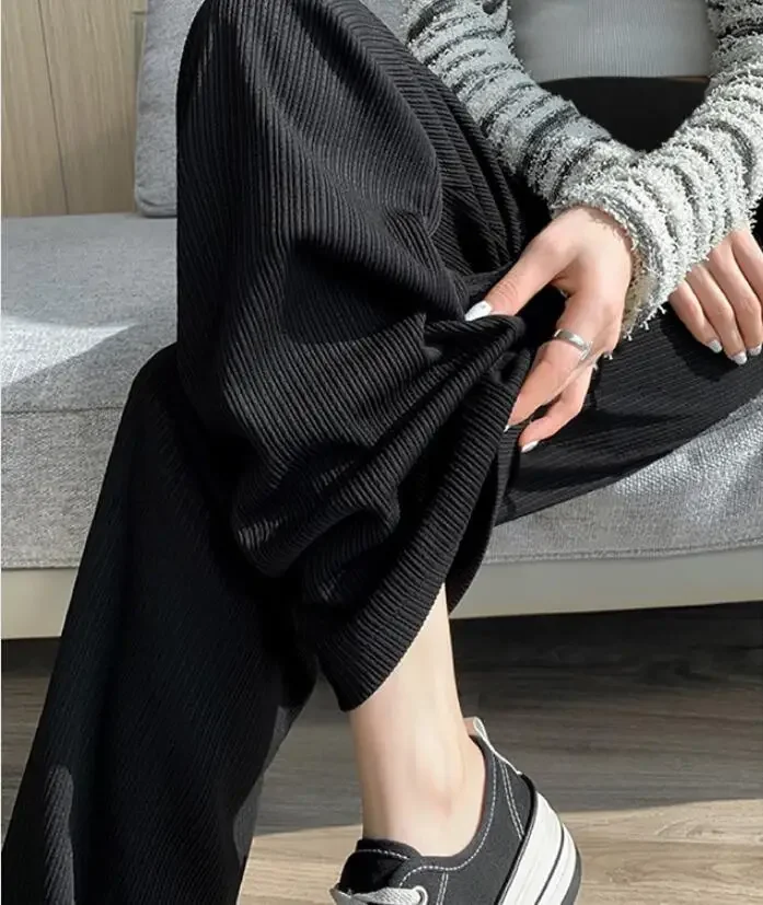 Summer Maternity Belly Trousers Solid Color Side Split High Waist Pregnant Women Long Pants Elegant Office Lady Straight Jeans