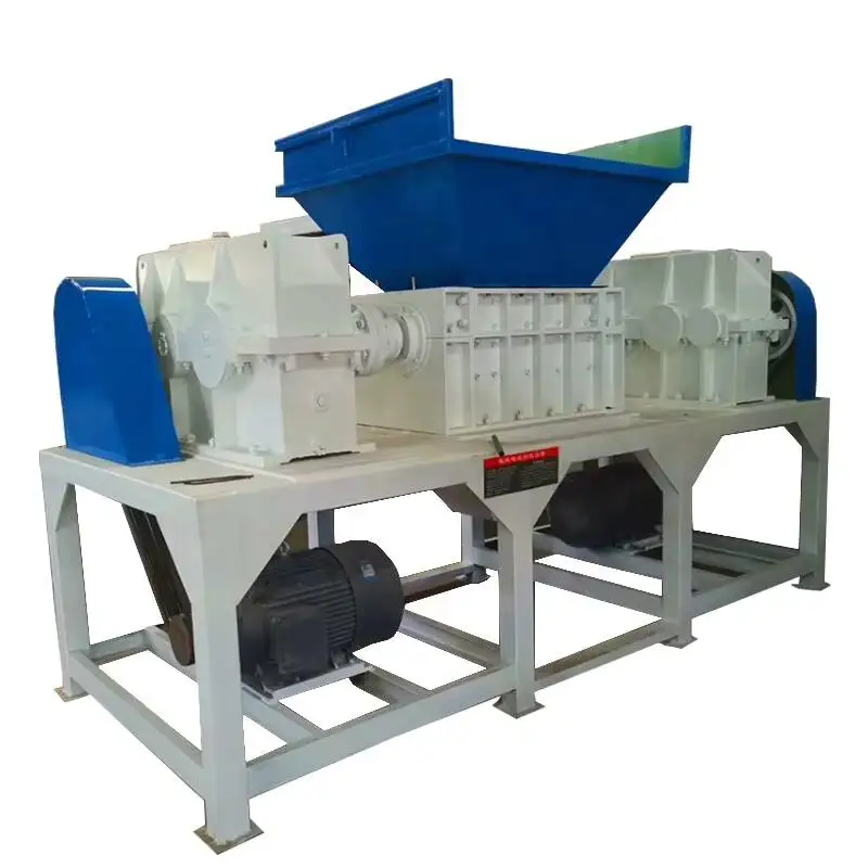 Waste Metal And Plastic Products Factory Double Shaft Shredder, Metal, Plastic, Wood, Paper Shredder