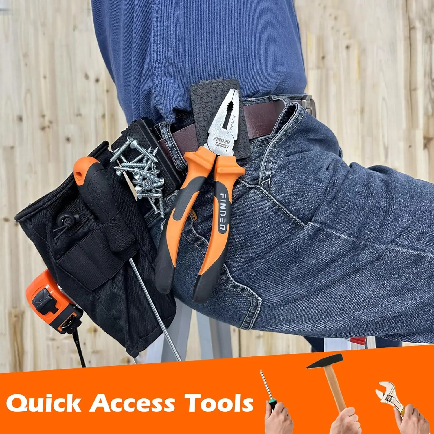 Magnetic Belt Clip Heav Duty, 2PCS Super Strong Tool Belt Tool Holster,Anti-Slip Rubber Coated Magnetic Belt Clip