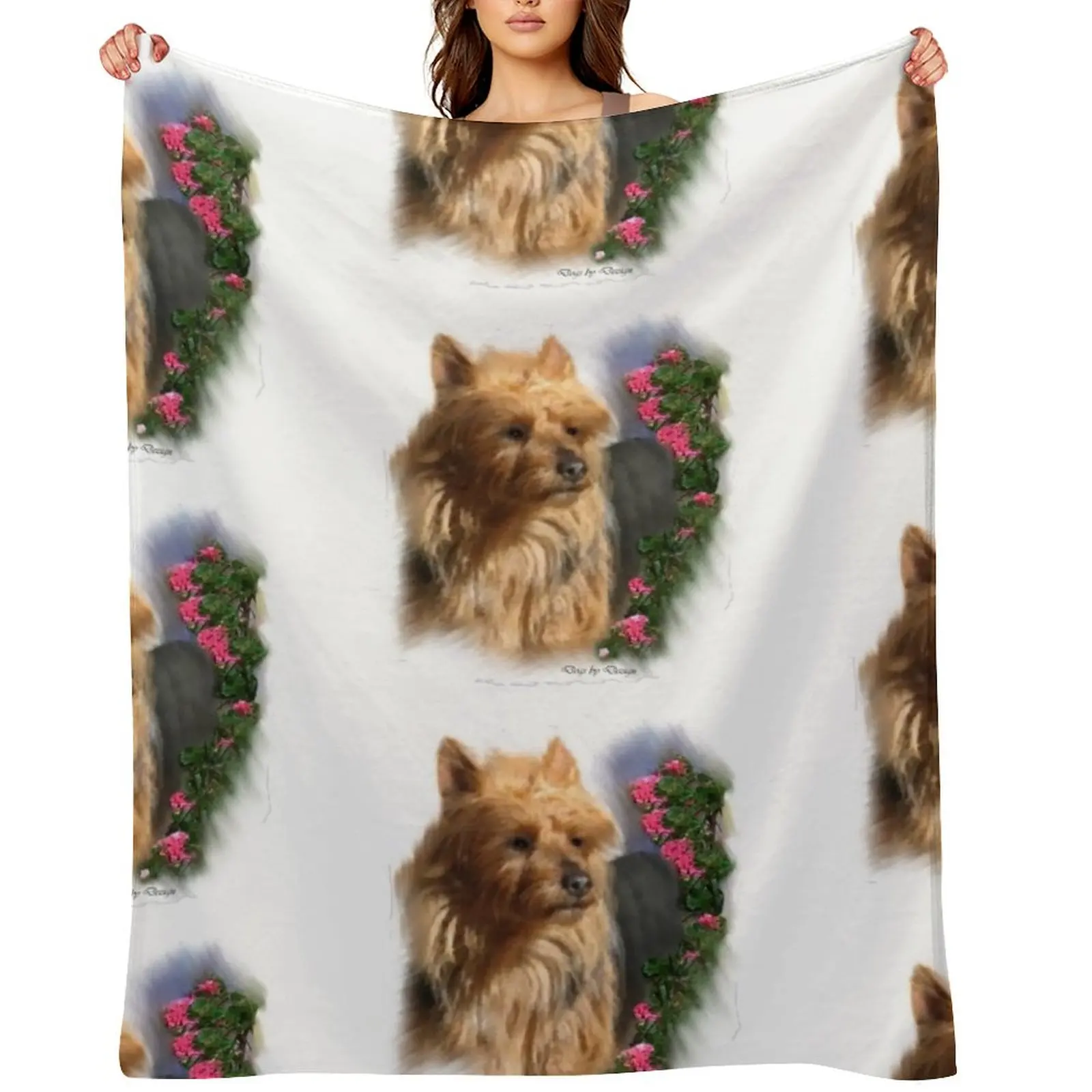 

Australian Terrier Dog Lovers Art Gifts Throw Blanket Cute Plaid christmas decoration Kid'S Moving Blankets