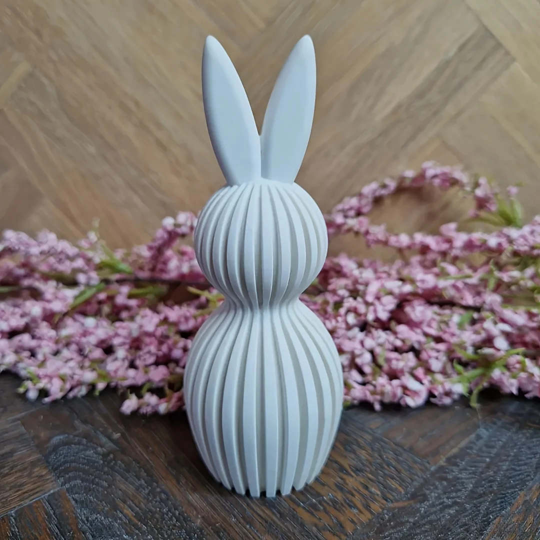 Resin Striped Rabbit Molds | Silicone Easter Bunny Casting Molds for Crafts, Irregular Shape, No Electricity Needed