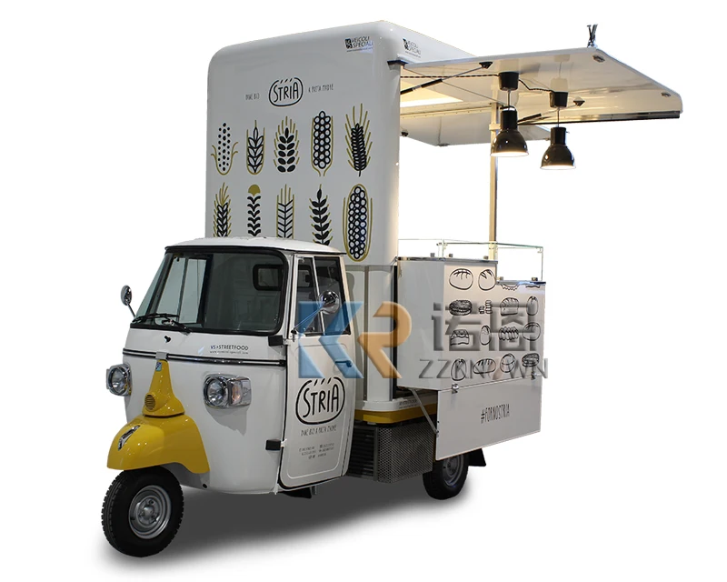 Pizza Truck Europe Sale Snacks Bar Juice Cart Electric Food Tricycle Tuk Tuk Gelato Food Carts