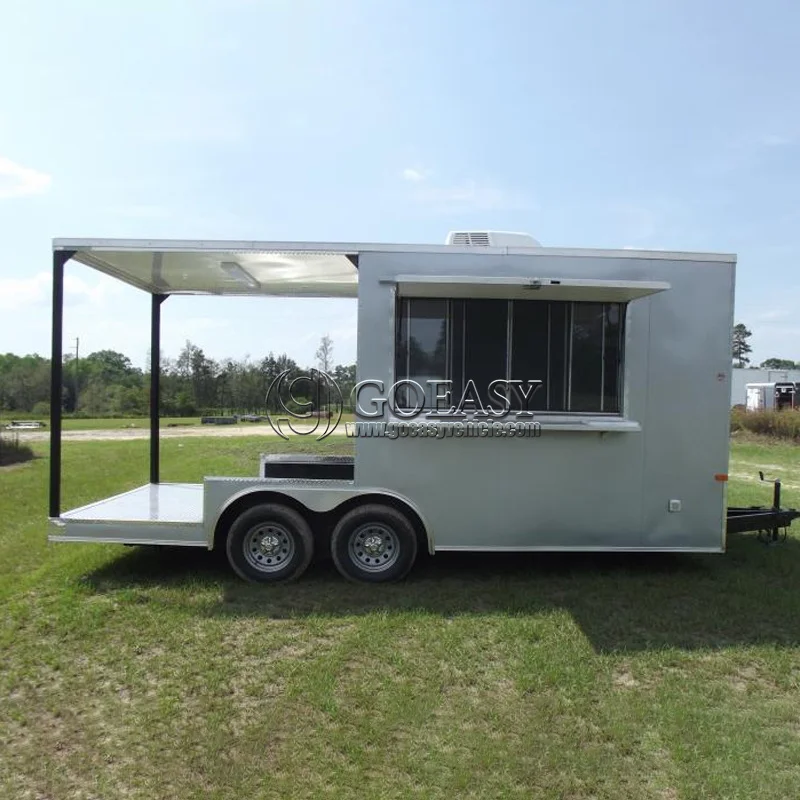 Custom Color & Graphics Food Trailer - Mobile Advertising Billboard