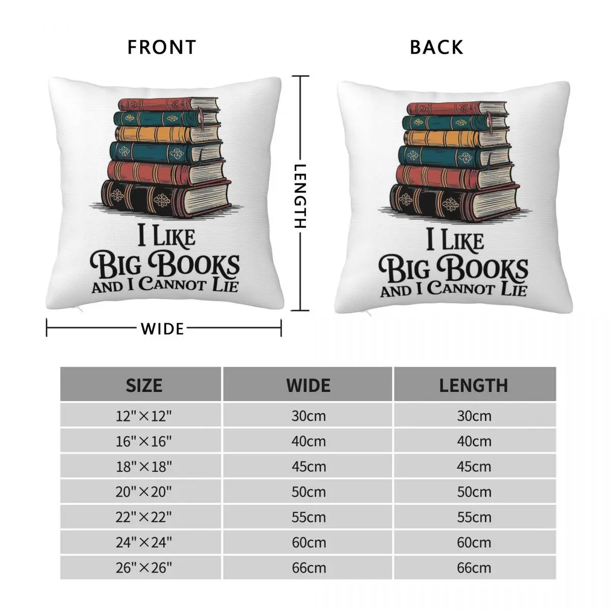 I Like Big Books And I Cannot Lie Pillowcase Polyester Linen Velvet Pattern Zip Decor Pillow Case Sofa Seater Cushion Cover 18