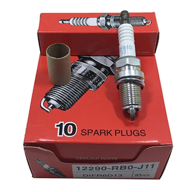 

4/6PCS Dual Iridium Spark Plug 12290-RB0-J11 DIFR6D13 for Honda CR-Z City Jazz GK5 1.5L LEA1 LEA3 L15A Car Candles