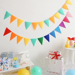 1 pack, Colorful Triangle Flags - Multicolor Pennant Banner for Home, Weddings, Parties, and More - Perfect for Decorating