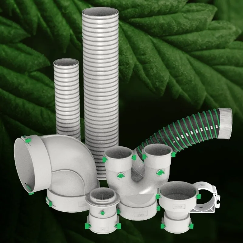 HVAC Parts Double Wall Corrugated Pipe for Fresh Air Ventilation System HDPE Pipe