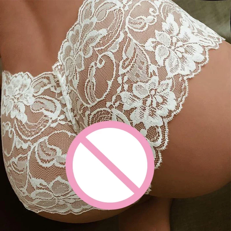 Lace Panties Floral Transparent Briefs Women\'s Erotic Lingerie Sexy Brief Underwear for Sex Ladies Sexy Perspective Thongs Women