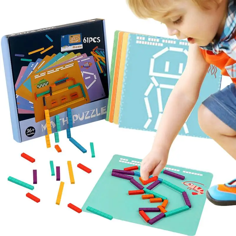 

Деревянные Обучающие палочки, деревянные карточки с цифрами, деревянная коробка с цифрами для обучения математике, аксессуары для дома и школы