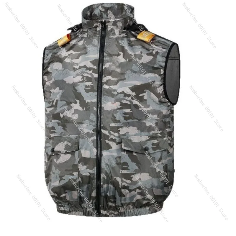 30V High Power Cooling Work Vest Built-in Fan Cooling Jacket for Men Construction Summer Heat Relief