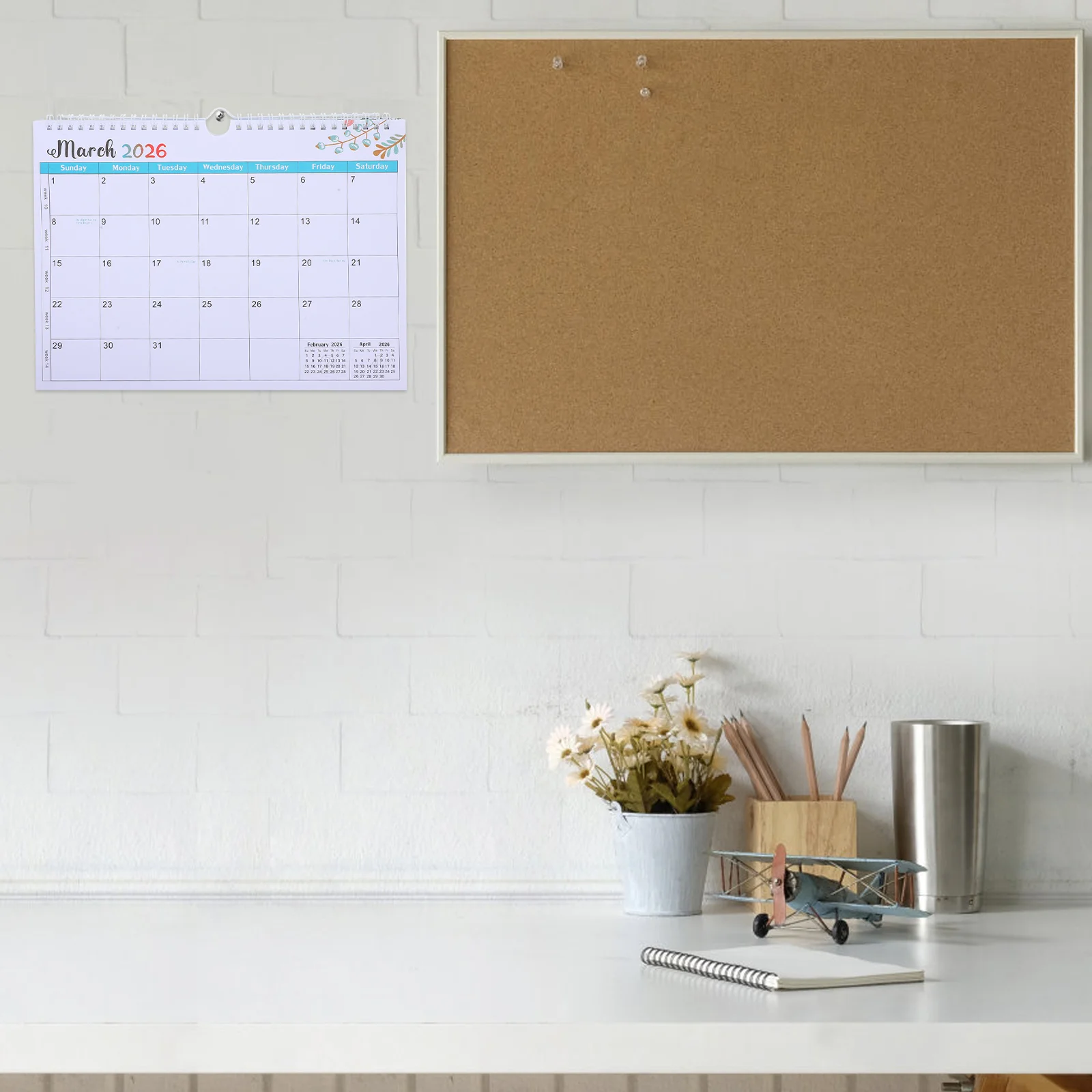 

Wall Calendar Schedule Calendar Vertical Monthly Planner Paper Twinwire Binding Holidays Schedule Large Home Art